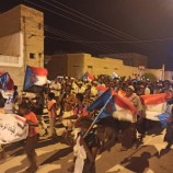جماهير القطن تحتشد للمطالبة برحيل قوات المنطقة العسكرية الأولى