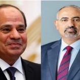 الرئيس الزُبيدي يهنئ الرئيس السيسي بمناسبة انتخابه رئيسا لمصر لولاية جديدة