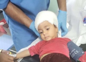 إنفجار مقذوف حوثي يصيب ثلاثة أطفال من أسرة واحدة شمال الضالع