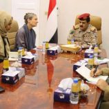 وزير الدفاع يلتقي السفيرة الهولندية في العاصمة عدن