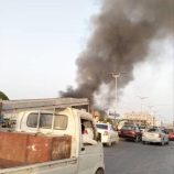 اندلاع حريق هائل في مستودع للبطاريات والألواح الشمسية في الغيضة