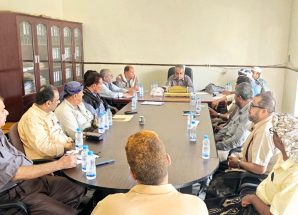 برئاسة الفاطمي مدير عام بيحان ٫ المكتب التنفيذي بمديرية بيحان ٫ يعقد اجتماعه الاعتيادي لشهر مايو 2025م