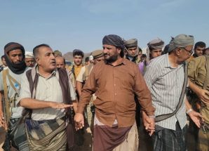 العميد المشوشي يلتقي مشائخ وأعيان قبائل مديرية مودية بأبين