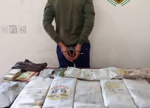 ‏قوات دفاع شبوة تضبط كمية كبيرة من مادة الحشيش المخدر  متجه الى العاصمة عدن.