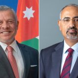 الرئيس الزُبيدي يهنئ الملك عبدالله الثاني بالعيد الـ79 للمملكة الأردنية الهاشمية