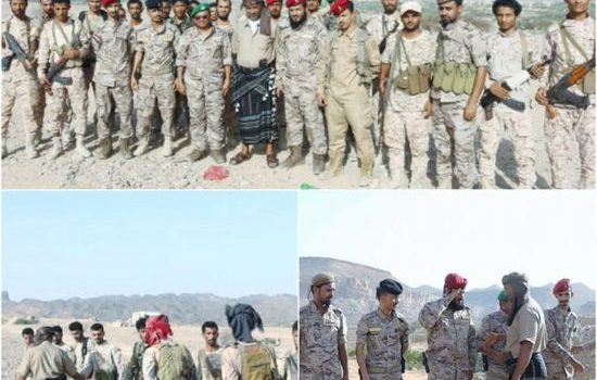 رئيس انتقالي المحفد يزور مواقع اللواء الأول دعم وإسناد