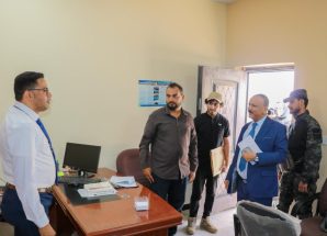وزير النقل يتفقد مستوى الانضباط الوظيفي في ديوان الوزارة بعد إجازة عيد الأضحى المبارك