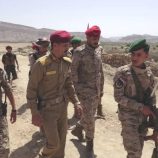 قائد اللواء الأول دعم وإسناد يعايد المرابطين بأبين ويشيد بمستوى الجاهزية واليقظة 