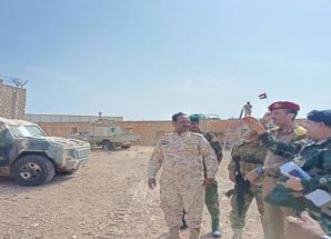العنشلي يزور اللواء الأول مشاة بحري في سقطرى