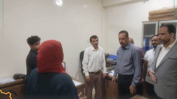 رئيس مجلس إدارة صندوق صيانة الطرق يبدأ مباشرة مهامه من مبنى الإدارة العامة بالعاصمة عدن
