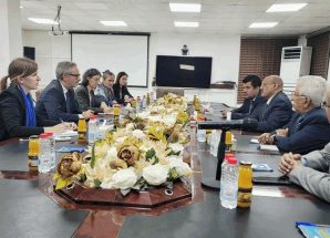 محافظ البنك المركزي يبحث مع سفراء الاتحاد الأوروبي التحديات الاقتصادية وسبل دعم القطاع المالي<br>
