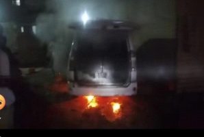 إحراق سيارة الإعلامي عادل الحنشي أمام منزله في منطقة العريش بخورمكسر