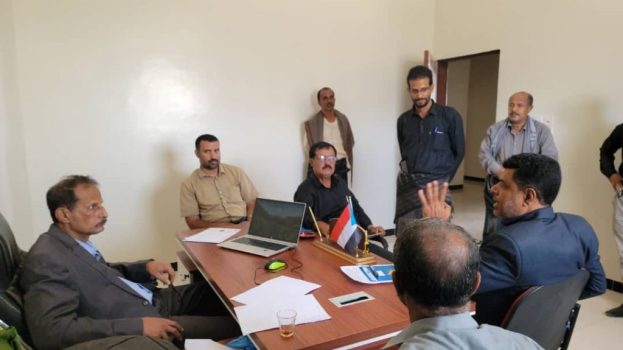 فريق التوجيه والرقابة الرئاسي يتفقد مكاتب إدارات الهيئة التنفيذية للمجلس الانتقالي بشبوة