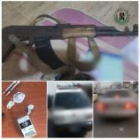 قوات الحزام الأمني بالعاصمة عدن تلقي القبض على عدد من المطلوبين ومواد مخدرة وسلاح