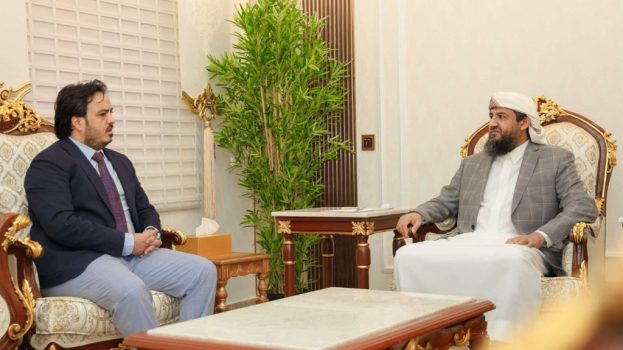 المحرّمي يناقش مع وزير الكهرباء جهود تطوير الخدمة ويشيد بالدعم الإماراتي لمشاريع الطاقة المتجددة