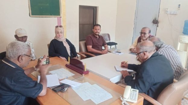 فريق التوجيه والرقابة الرئاسي يزور المعهد الصحي بجعار ومعهد التدريب المهني بالكود