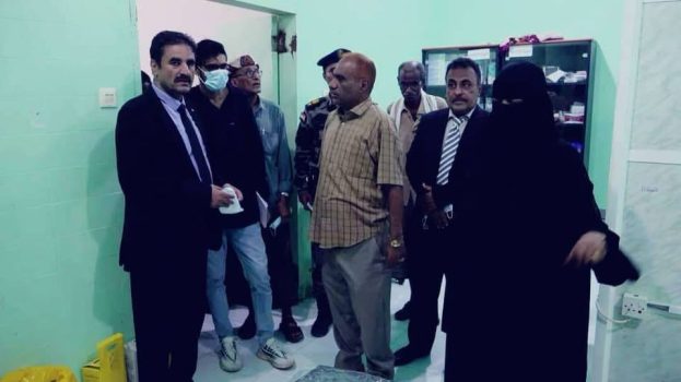 برئاسة العميد الجبواني…فريق التوجيه والرقابة الرئاسي يتفقد مستشفى زنجبار ومركز معالجة الإسهالات بالمستشفى