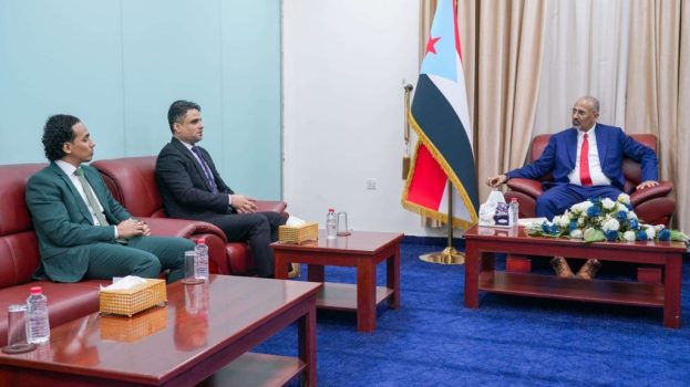 الرئيس الزُبيدي يلتقي نائب وزير الإعلام والثقافة والسياحة ويؤكد دعمه لتطوير العمل الإعلامي والثقافي والسياحي