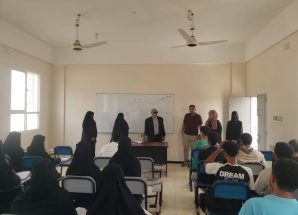 فريق التوجيه والرقابة الرئاسي يزور كلية الإدارة والاقتصاد بجامعة أبين
