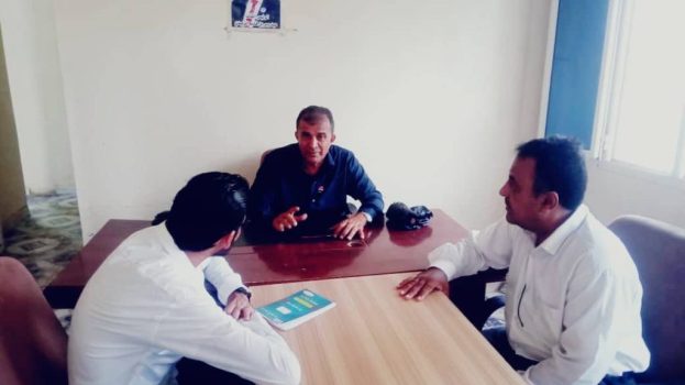 فريق التوجيه والرقابة الرئاسي يطلع على العمل الإداري في تنفيذية انتقالي أبين
