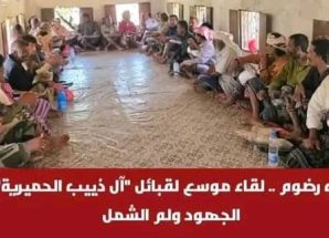 ‏المطهاف رضوم .. لقاء موسع لقبائل “آل ذييب الحميرية” لتوحيد الجهود ولم الشمل