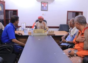 انتقالي وادي وصحراء حضرموت يناقش مع مدير عام شبام الترتيبات الأمنية الخاصة بفعالية 14 أكتوبر