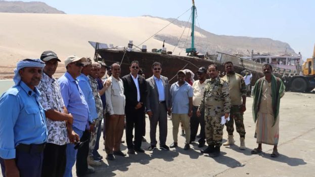 فريق التوجيه والرقابة الرئاسي يتفقد ميناء سقطرى ويشيد بجهود تعزيز الأداء الإداري والأمني