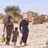 هلال الإمارات يوزع 36 طناً من المساعدات في شبوة 