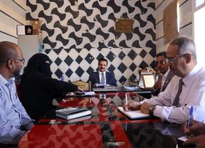 فريق التوجيه والرقابة الرئاسي يتفقد مكتب وزارة الشؤون الاجتماعية والعمل في سقطرى