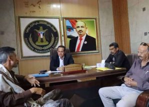 رئيس تنفيذية انتقالي لحج يلتقي مدير الأحوال المدنية بالحوطة