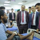 الأمين العام يتفقد مستشفى عبود العسكري بالعاصمة عدن