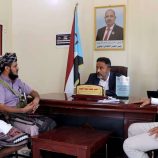 رئيس تنفيذية انتقالي أبين يلتقي قائد حزام زنجبار لمناقشة الأوضاع الأمنية بالمديرية