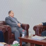 وزير النقل يستقبل رئيس هيئة الشؤون الخارجية والمغتربين في المجلس الانتقالي الجنوبي ونائبه