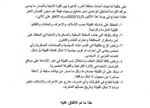 قبيلة آل مجور لقموش تؤكد رفضها لكافة أشكال الفوضى وتعلن مساندتها للسلطة المحلية بشبوة