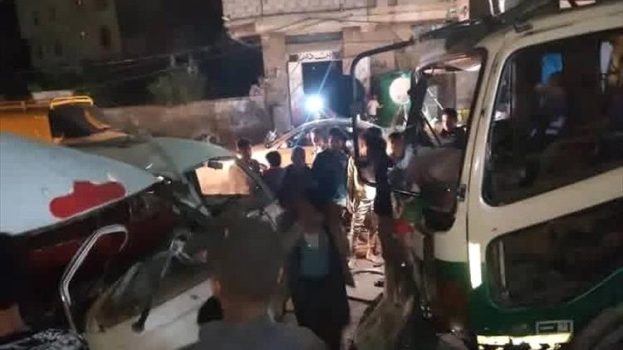 عاجل : انفجار خزان كبير لمشتقات نفطية يهز مدينة تعز