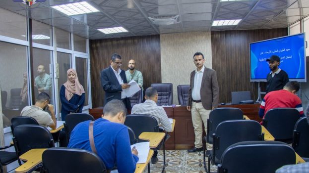 معهد الطيران بالعاصمة عدن يدشن إمتحانات تحديد المستوى في اللغة الإنجليزية