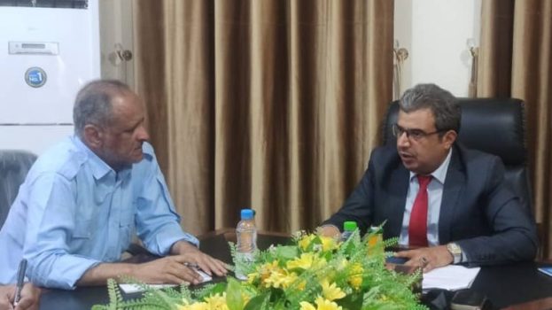 اجتماع يضم رئيس هيئة المواصفات والمقاييس ومدير عام أمن المنطقة الحرة بعدن لمناقشة التنسيق المشترك