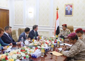 ‏وزير الدفاع يبحث مع الملحق العسكري البريطاني تعزيز التعاون المشترك