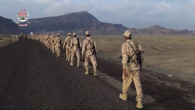 ‏قوات العمالقة الجنوبية تنفذ مسيرًا عسكريًّا لرفع جاهزيتها القتالية 