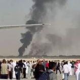 تحطم طائرة خلال معرض دبي للطيران 2025