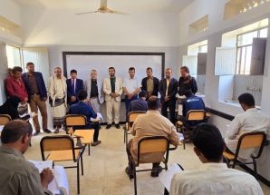 شبوة: الفاطمي مدير عام بيحان والقربعي رئيس تنفيذية انتقالي بيحان يدشنان الامتحانات الفصلية بكلية التربية بيحان