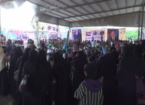 تواصل الاعتصام المفتوح في أبين بحضور فريق التوجيه والرقابة الرئاسي وقيادة الانتقالي