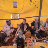 فريق التوجيه والرقابة الرئاسي وانتقالي لحج يؤدون واجب العزاء لأسرة الشهيد عبد الوكيل الحوشبي