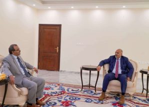 لدى لقائه محافظ البيضاء الرئيس الزُبيدي: تأمين الجنوب حجر الزاوية والمنطلق الحقيقي لأي معركة جدية لتحرير الشمال