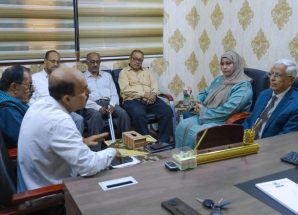 فريق الرقابة والتوجيه الرئاسي يطلع على سير العمل في منسقية الانتقالي بجامعة حضرموت