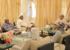 الكثيري يلتقي شيوخ وأعيان قبيلة آل نوبة والبحرية بوادي حضرموت