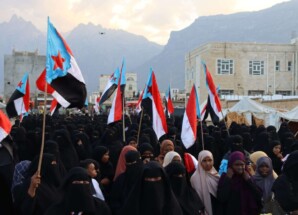 حشد نسائي في ساحة الاعتصام المفتوح بسقطرى للمطالبة بإعلان دولة الجنوب العربي