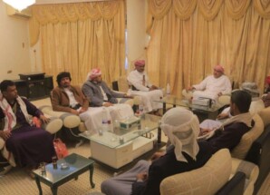 رئيس الجمعية الوطنية يلتقي شباب من آل كثير بوادي حضرموت