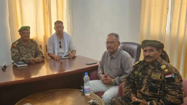 فريق التوجيه والرقابة الرئاسي يلتقي قيادة القوات الخاصة في مديرية حديبو