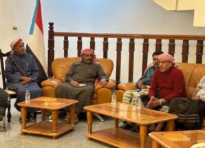 رئيس الجمعية الوطنية يلتقي وفد قبيلة آل الزبيدي بوادي حضرموت